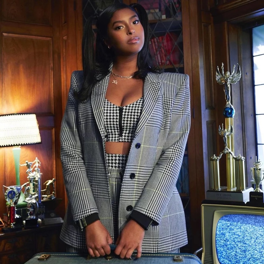 NWT IVY PARK Halls of Ivy Beyoncé drop! Stunning Houndstooth Blazer/Suit Jacket